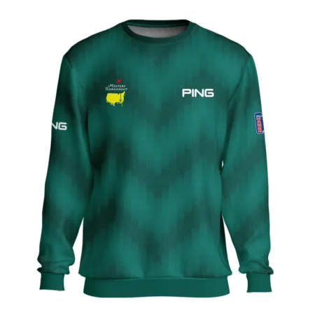 Golf Sport Green Gradient Stripes Pattern Ping Masters Tournament Unisex Sweatshirt Style Classic Sweatshirt