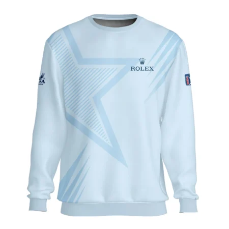 2024 PGA Championship Valhalla Golf Star Line Pattern Light Blue Rolex Unisex Sweatshirt Style Classic Sweatshirt