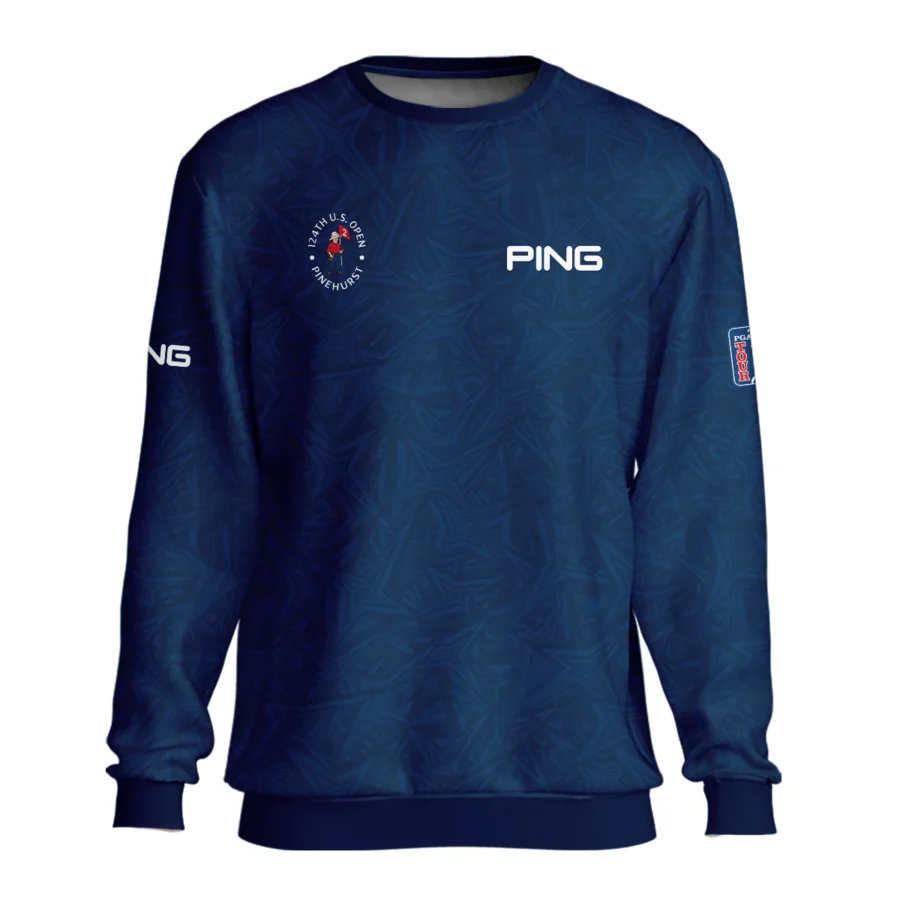 Ping 124th U.S. Open Pinehurst Stars Gradient Pattern Dark Blue Unisex Sweatshirt Style Classic Sweatshirt