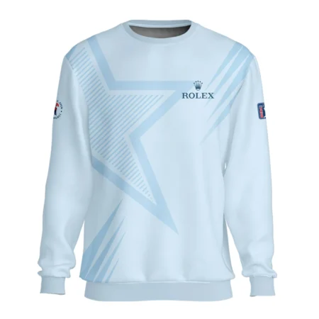 124th U.S. Open Pinehurst Golf Star Line Pattern Light Blue Rolex Unisex Sweatshirt Style Classic Sweatshirt