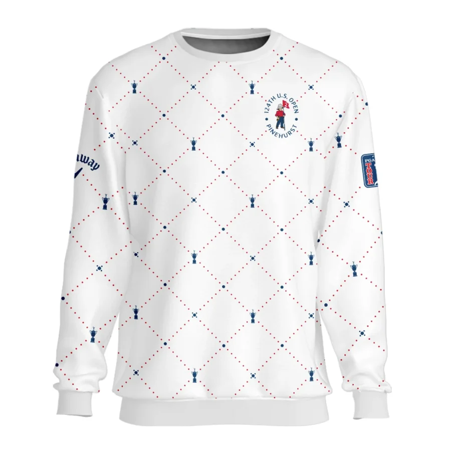 Argyle Pattern With Cup 124th U.S. Open Pinehurst Callaway Unisex Sweatshirt Style Classic Sweatshirt