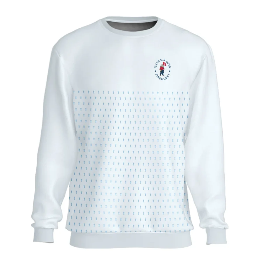 U.S Open Trophy Pattern Light Blue 124th U.S. Open Pinehurst Ping Unisex Sweatshirt Style Classic Sweatshirt