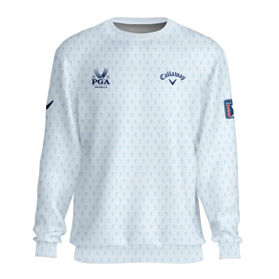 Golf Pattern Cup White Mix Light Blue 2024 PGA Championship Valhalla Callaway Unisex Sweatshirt Style Classic Sweatshirt