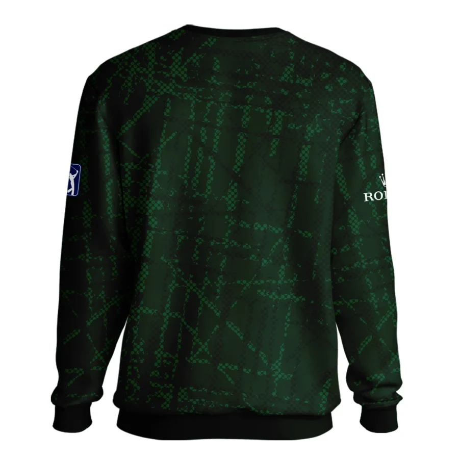 Masters Tournament Rolex Golf Pattern Halftone Green Unisex Sweatshirt Style Classic Sweatshirt