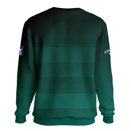 Callaway Masters Tournament Dark Green Gradient Stripes Pattern Golf Sport Unisex Sweatshirt Style Classic Sweatshirt