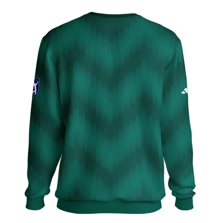 Golf Sport Green Gradient Stripes Pattern Adidas Masters Tournament Unisex Sweatshirt Style Classic Sweatshirt