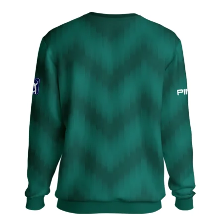 Golf Sport Green Gradient Stripes Pattern Ping Masters Tournament Unisex Sweatshirt Style Classic Sweatshirt