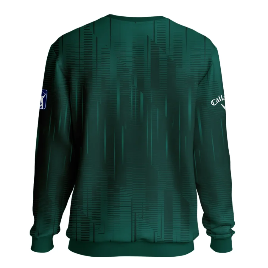 Masters Tournament Callaway Dark Green Gradient Stripes Pattern Unisex Sweatshirt Style Classic Sweatshirt