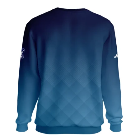 2024 PGA Championship Valhalla Adidas Blue Gradient Abstract Stripes  Unisex Sweatshirt Style Classic Sweatshirt