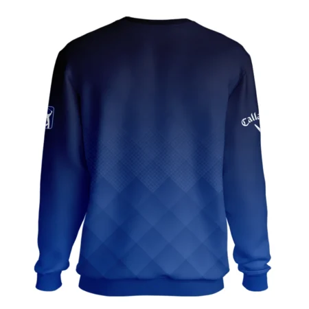 124th U.S. Open Pinehurst Callaway Dark Blue Gradient Stripes Pattern Unisex Sweatshirt Style Classic Sweatshirt