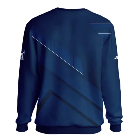 Adidas 124th U.S. Open Pinehurst Blue Gradient With White Straight Line Unisex Sweatshirt Style Classic Sweatshirt