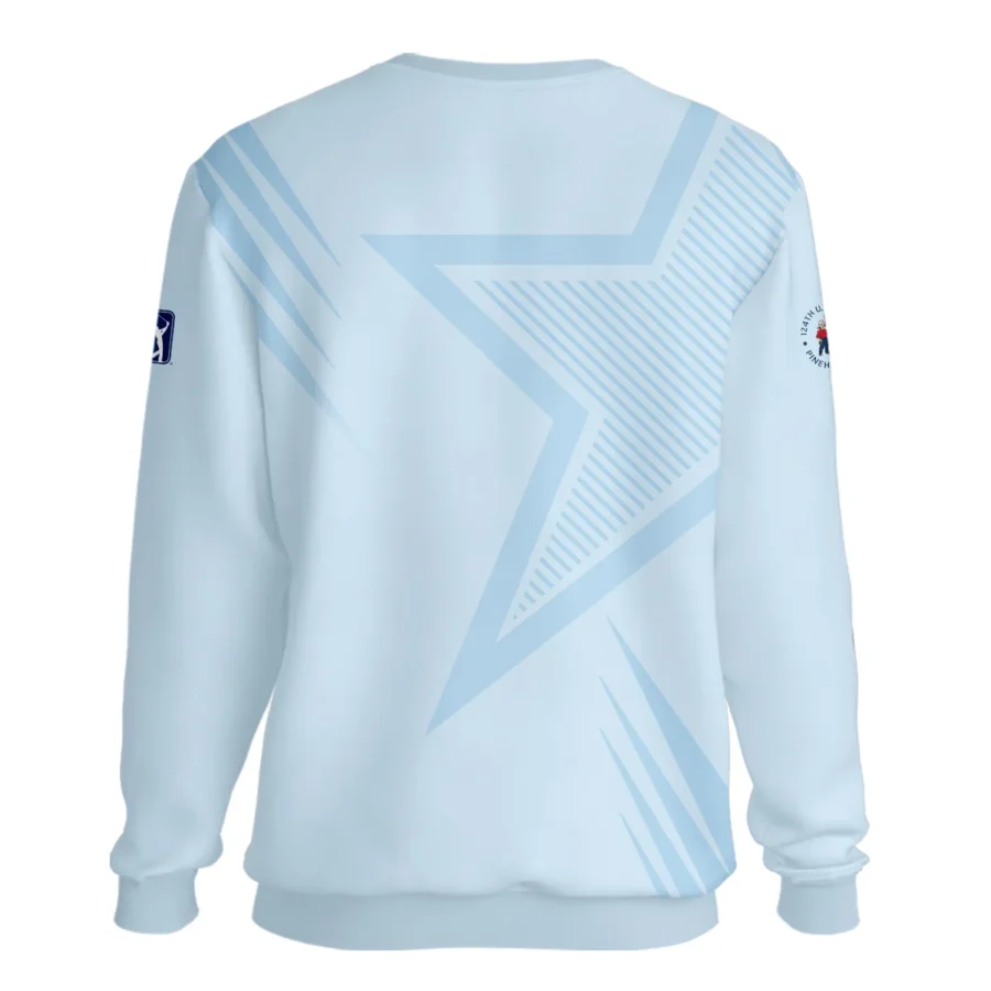 124th U.S. Open Pinehurst Golf Star Line Pattern Light Blue Ping Unisex Sweatshirt Style Classic Sweatshirt