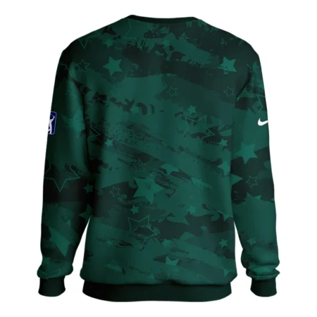 Dark Green Stars Pattern Grunge Background Masters Tournament Nike Unisex Sweatshirt Style Classic Sweatshirt