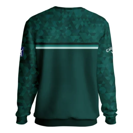 Dark Green Triangle Mosaic Pattern Masters Tournament Callaway Unisex Sweatshirt Style Classic Sweatshirt