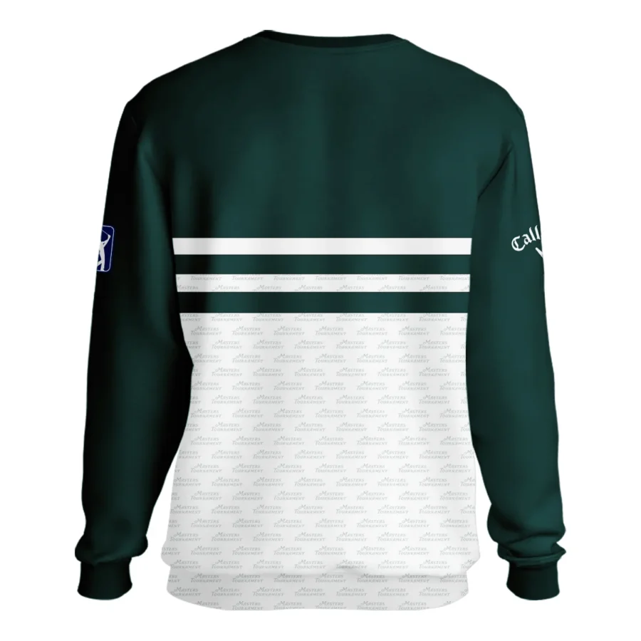 Dark Green Mix White With Logo Pattern Masters Tournament Callaway Unisex Sweatshirt Style Classic Sweatshirt