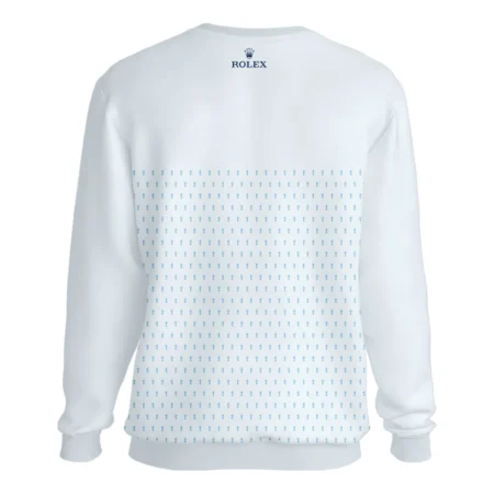 U.S Open Trophy Pattern Light Blue 124th U.S. Open Pinehurst Rolex Unisex Sweatshirt Style Classic Sweatshirt