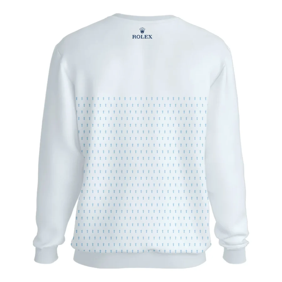 U.S Open Trophy Pattern Light Blue 124th U.S. Open Pinehurst Rolex Unisex Sweatshirt Style Classic Sweatshirt