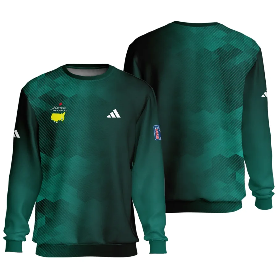 Adidas Golf Sport Dark Green Gradient Abstract Background Masters Tournament Unisex Sweatshirt Style Classic Sweatshirt