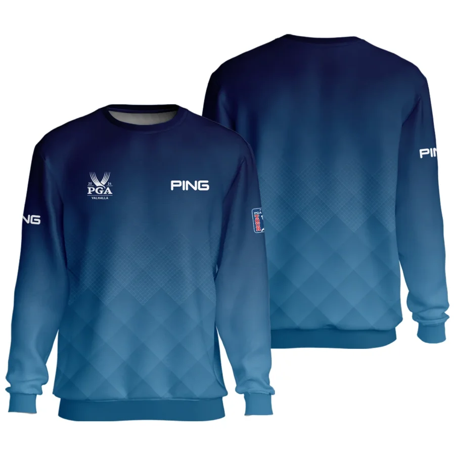 2024 PGA Championship Valhalla Ping Blue Gradient Abstract Stripes  Unisex Sweatshirt Style Classic Sweatshirt