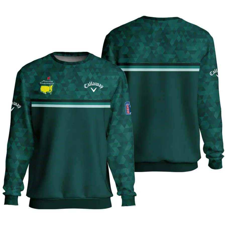 Dark Green Triangle Mosaic Pattern Masters Tournament Callaway Unisex Sweatshirt Style Classic Sweatshirt