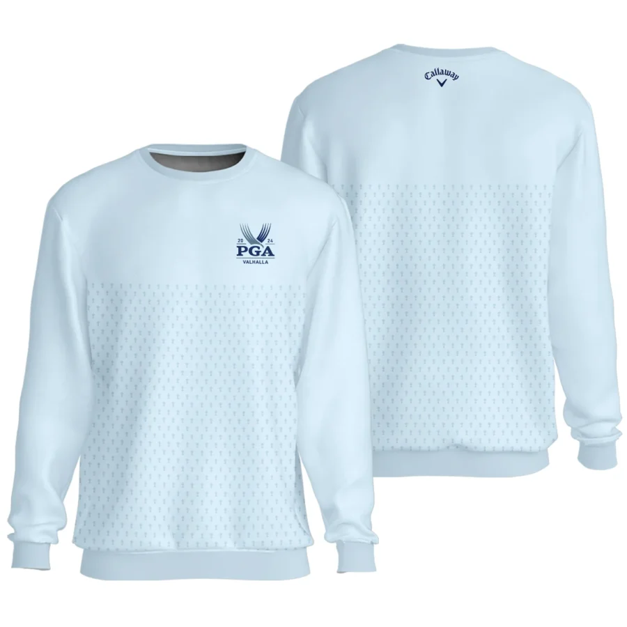 PGA Trophy Pattern Light Blue 2024 PGA Championship Valhalla Callaway Unisex Sweatshirt Style Classic Sweatshirt