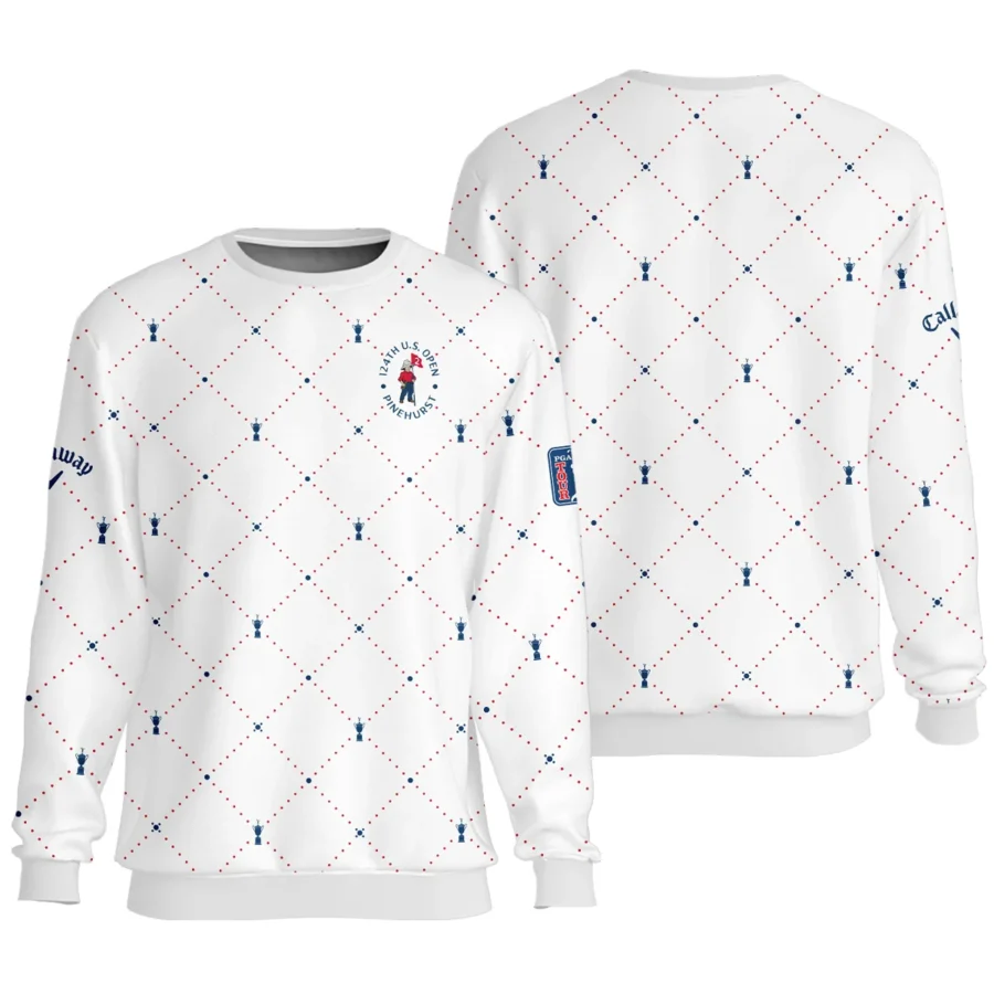 Argyle Pattern With Cup 124th U.S. Open Pinehurst Callaway Unisex Sweatshirt Style Classic Sweatshirt