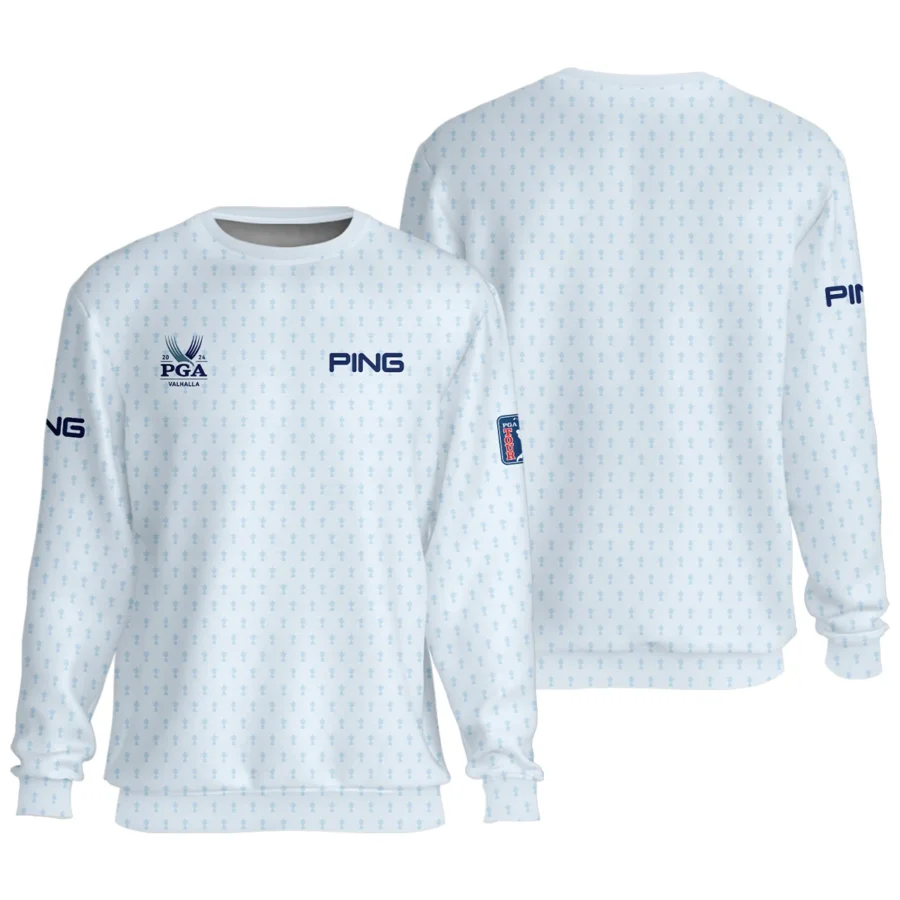 Golf Pattern Cup White Mix Light Blue 2024 PGA Championship Valhalla Ping Unisex Sweatshirt Style Classic Sweatshirt