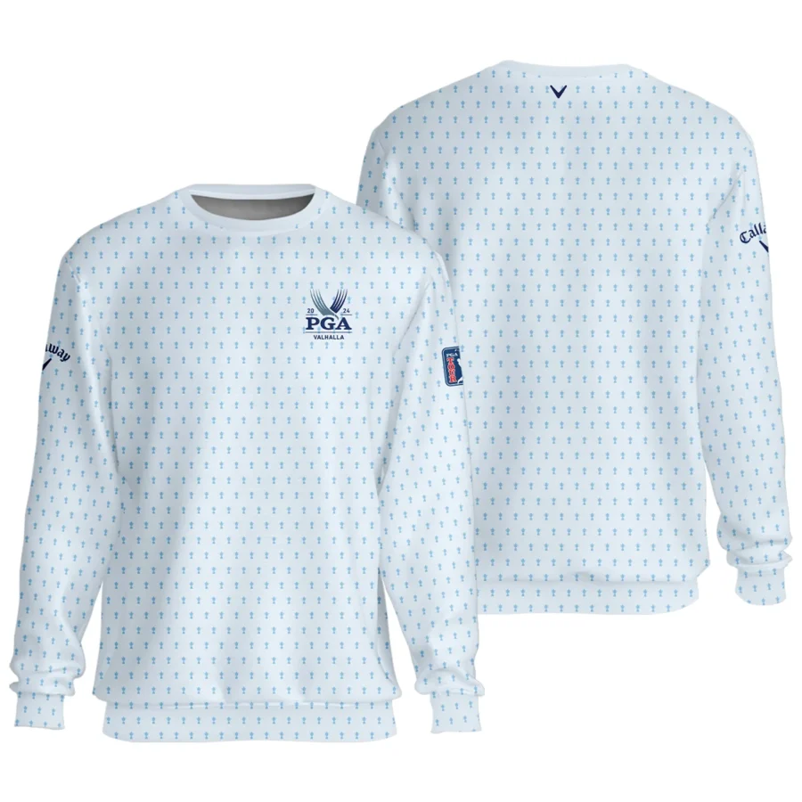 Golf Pattern Light Blue Cup 2024 PGA Championship Valhalla Callaway Unisex Sweatshirt Style Classic Sweatshirt