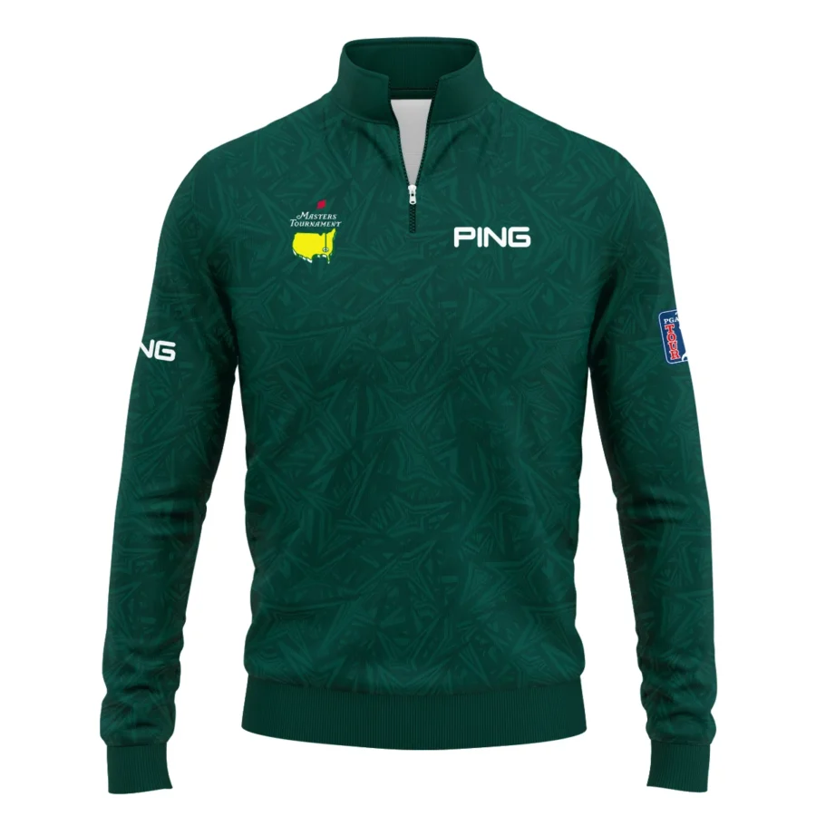 Stars Dark Green Abstract Sport Masters Tournament Ping Quarter-Zip Jacket Style Classic Quarter-Zip Jacket