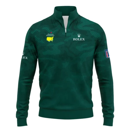 Masters Tournament Rolex Camo Sport Green Abstract Quarter-Zip Jacket Style Classic Quarter-Zip Jacket