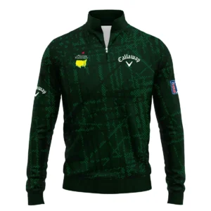 Masters Tournament Callaway Golf Pattern Halftone Green Zipper Hoodie Shirt Style Classic Zipper Hoodie Shirt