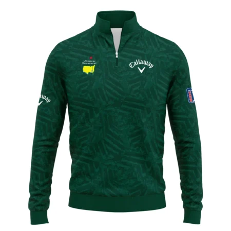 Callaway Masters Tournament Green Stratches Seamless Pattern Quarter-Zip Jacket Style Classic Quarter-Zip Jacket