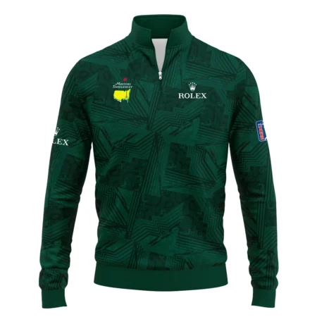 Masters Tournament Rolex Sublimation Sports Dark Green Quarter-Zip Jacket Style Classic Quarter-Zip Jacket