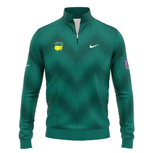 Golf Sport Green Gradient Stripes Pattern Nike Masters Tournament Zipper Hoodie Shirt Style Classic Zipper Hoodie Shirt