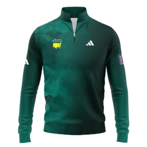 Adidas Golf Sport Dark Green Gradient Abstract Background Masters Tournament Zipper Hoodie Shirt Style Classic Zipper Hoodie Shirt