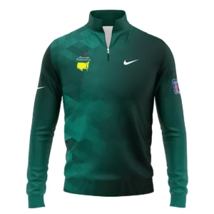 Nike Golf Sport Dark Green Gradient Abstract Background Masters Tournament Zipper Hoodie Shirt Style Classic Zipper Hoodie Shirt