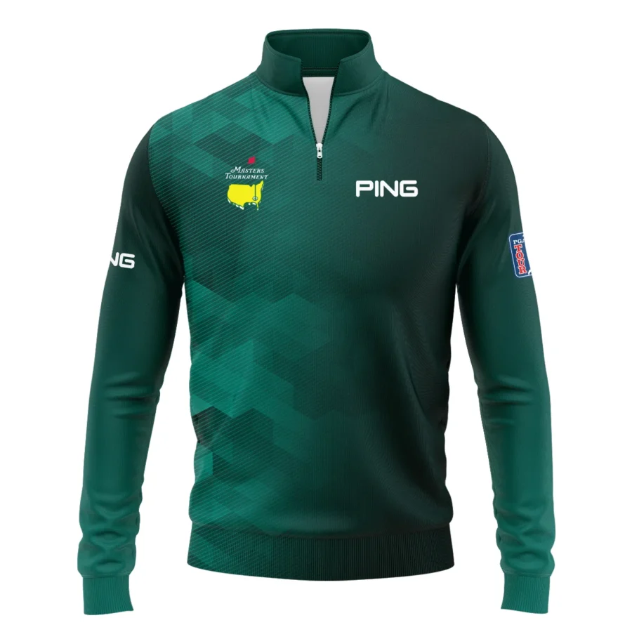 Ping Golf Sport Dark Green Gradient Abstract Background Masters Tournament Quarter-Zip Jacket Style Classic Quarter-Zip Jacket