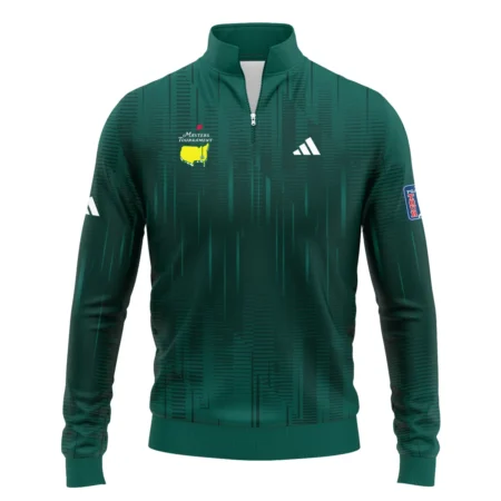 Masters Tournament Adidas Dark Green Gradient Stripes Pattern Sleeveless Jacket Style Classic Sleeveless Jacket