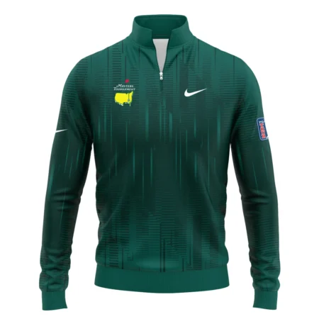 Masters Tournament Nike Dark Green Gradient Stripes Pattern Zipper Hoodie Shirt Style Classic Zipper Hoodie Shirt