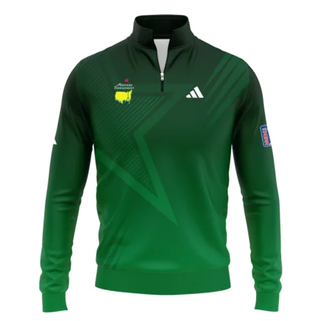 Adidas Masters Tournament Polo Shirt Dark Green Gradient Star Pattern Golf Sports Unisex T-Shirt Style Classic T-Shirt