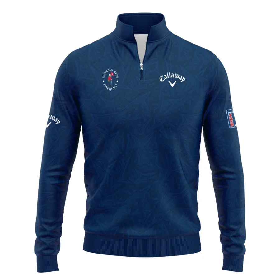 Callaway 124th U.S. Open Pinehurst Stars Gradient Pattern Dark Blue Quarter-Zip Jacket Style Classic Quarter-Zip Jacket