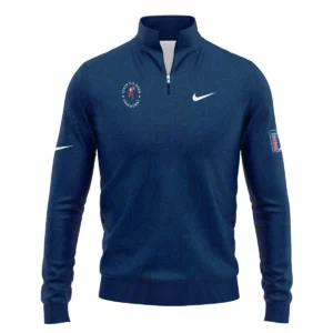 Nike 124th U.S. Open Pinehurst Stars Gradient Pattern Dark Blue Zipper Hoodie Shirt Style Classic Zipper Hoodie Shirt