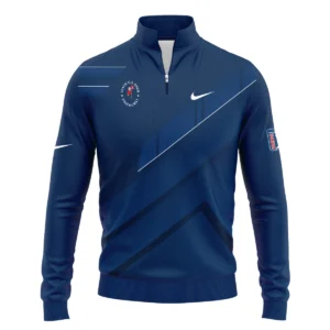 Nike 124th U.S. Open Pinehurst Blue Gradient With White Straight Line Sleeveless Jacket Style Classic Sleeveless Jacket