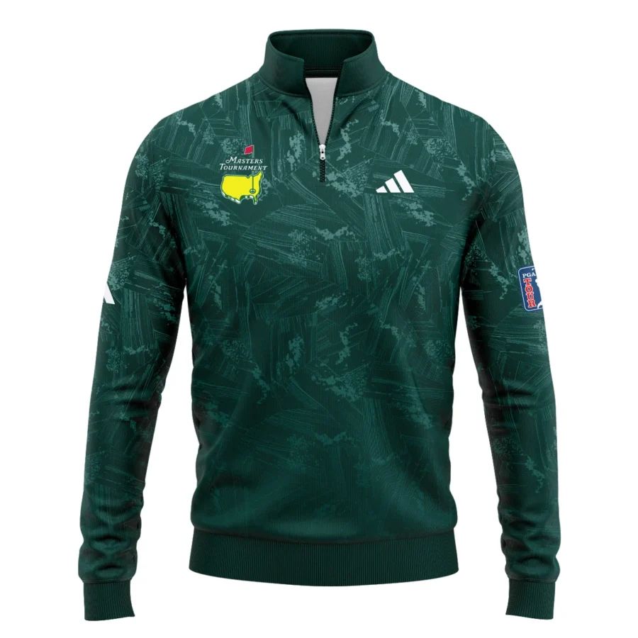 Dark Green Background Masters Tournament Adidas Quarter-Zip Jacket Style Classic Quarter-Zip Jacket