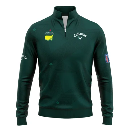 Dark Green Background Masters Tournament Callaway Quarter-Zip Jacket Style Classic Quarter-Zip Jacket