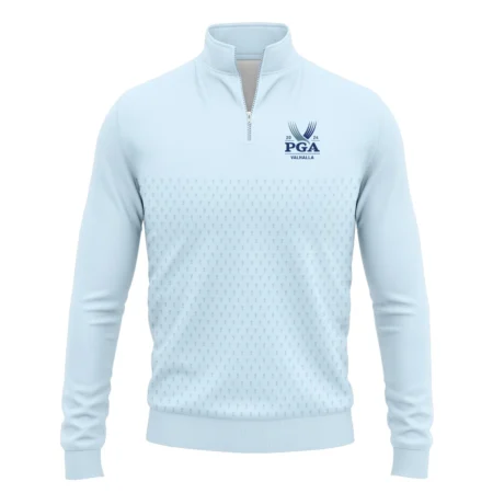 PGA Trophy Pattern Light Blue 2024 PGA Championship Valhalla Callaway Quarter-Zip Jacket Style Classic Quarter-Zip Jacket