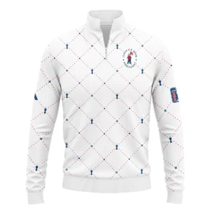 Argyle Pattern With Cup 124th U.S. Open Pinehurst Adidas Zipper Hoodie Shirt Style Classic Zipper Hoodie Shirt