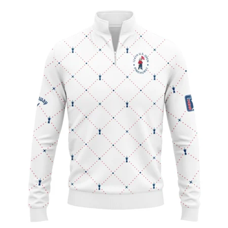 Argyle Pattern With Cup 124th U.S. Open Pinehurst Callaway Quarter-Zip Jacket Style Classic Quarter-Zip Jacket