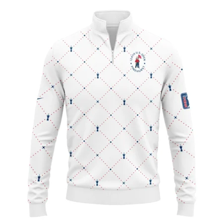 Argyle Pattern With Cup 124th U.S. Open Pinehurst Nike Quarter-Zip Jacket Style Classic Quarter-Zip Jacket