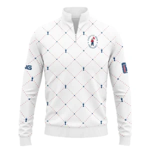 Argyle Pattern With Cup 124th U.S. Open Pinehurst Ping Zipper Hoodie Shirt Style Classic Zipper Hoodie Shirt